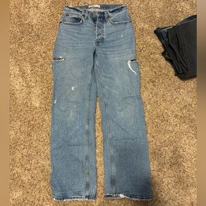 abercrombie and fitch low rise baggie